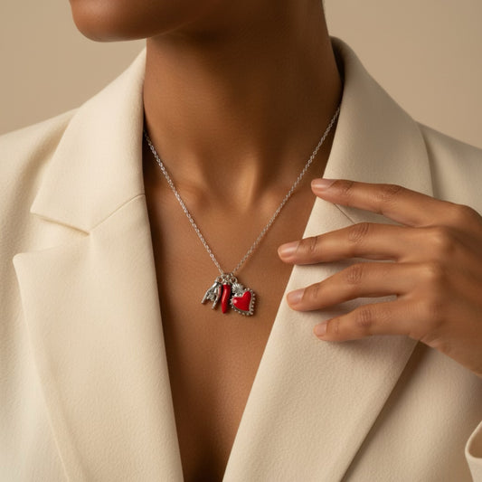 Collana Amore Italiano Silver