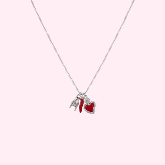 Collana Amore Italiano Silver