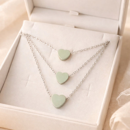 Collana Cuore In Tre Atti Silver