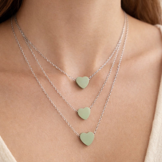 Collana Cuore In Tre Atti Silver
