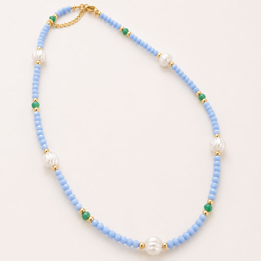 Girocollo Perla Celeste